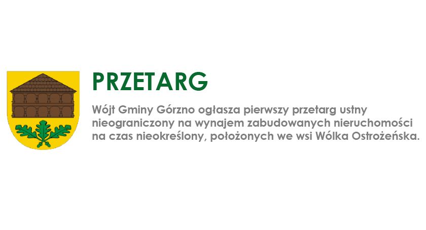 UG Górzno - Ogłoszenie o przetargu