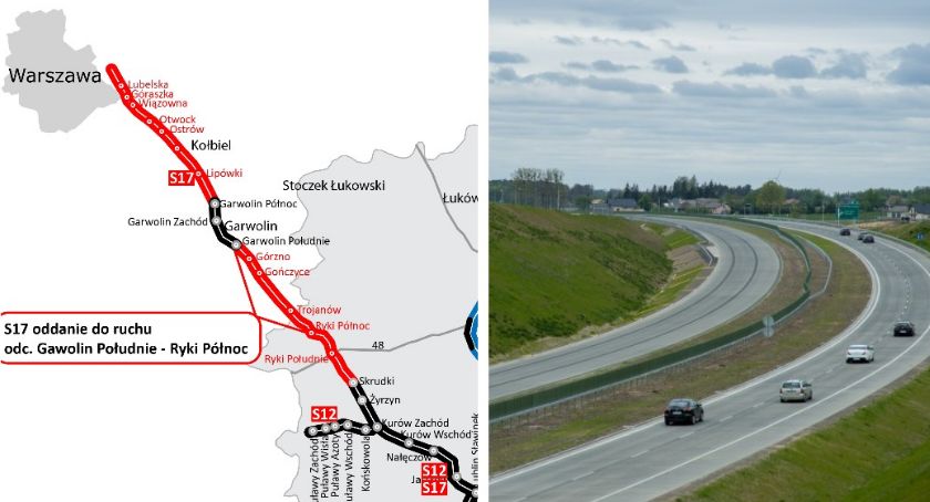 S17 - od dziś dłuższa o 30 kilometrów
