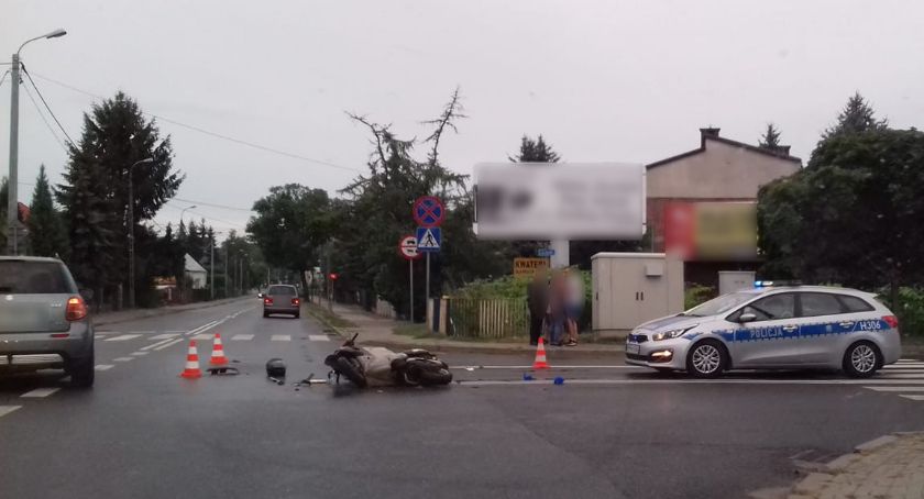 Wypadek – 19-latka doprowadziła do zderzenia z motorowerem