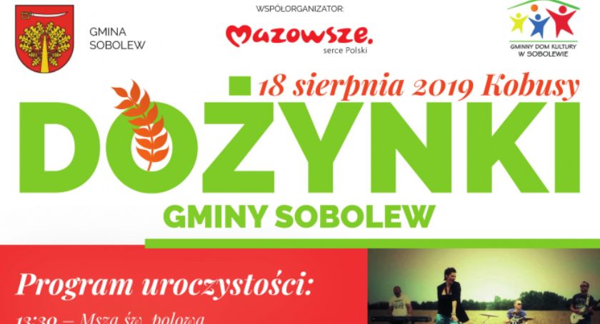 Dożynki gminy Sobolew w Kobusach