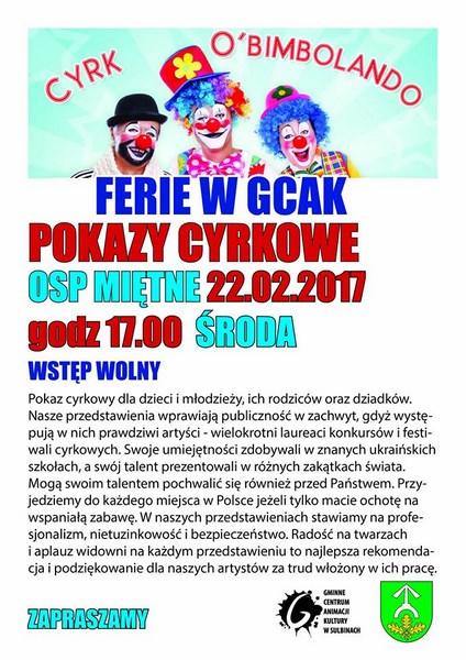 GCAK w Sulbinach zaprasza do wspólnego spędzenia ferii zimowych