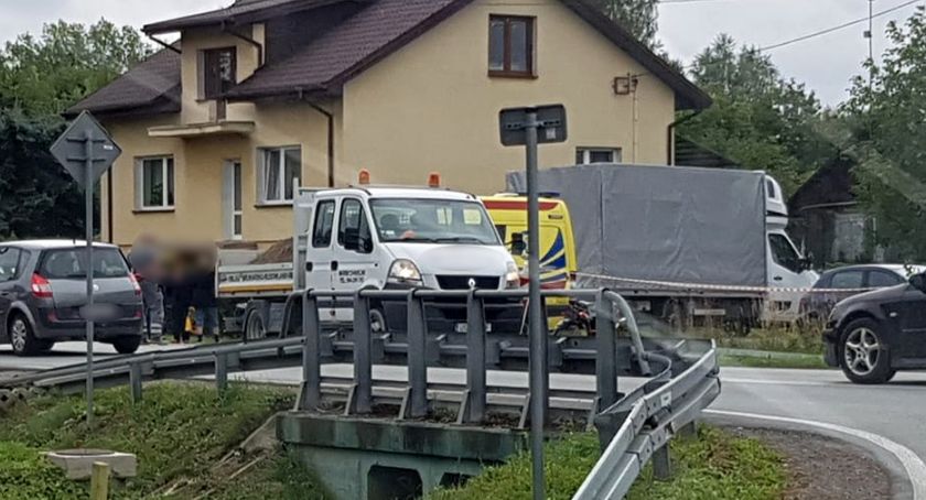 Potrącenie rowerzysty w gm. Borowie
