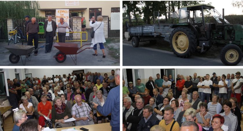 Rozrzutnik i taczki dla władzy – Protest mieszkańców gminy