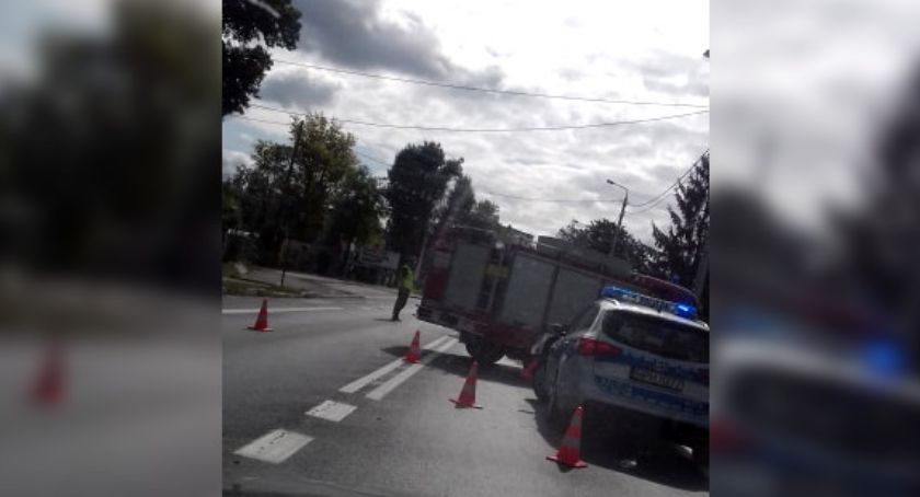 Kolizja samochodów na Alei Legionów
