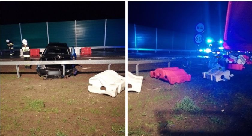 Wypadek na DK 17 – Zderzenie osobówki z ciężarówką