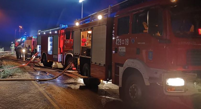 Pożar w hotelowej pralni w Talarii