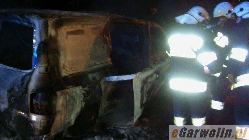 Chciał uniknąć zderzenia. Uderzył w drzewo. Jego auto spłonęło