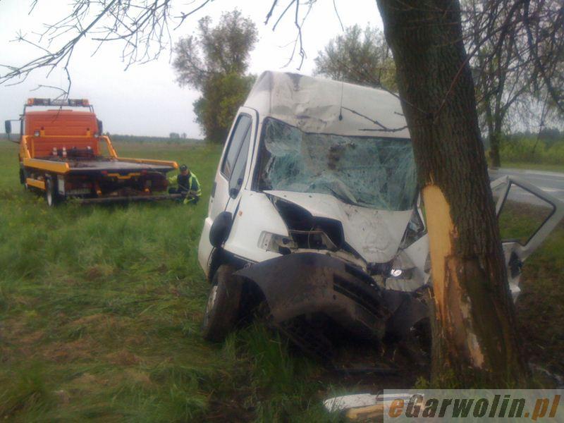 Wypadek w pobliżu Gocławia