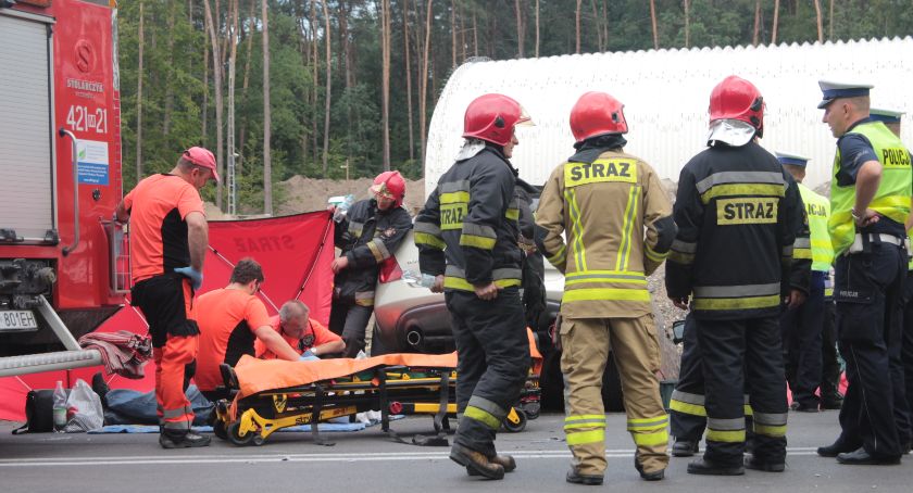 Wypadek na DK 76 – Droga zablokowana