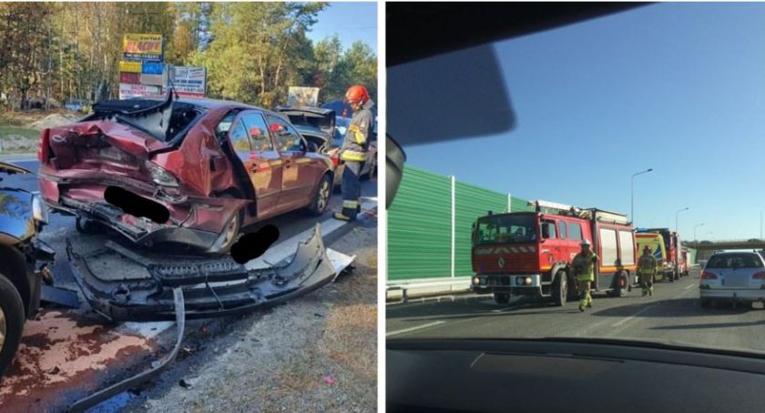 Karambol na DW 801 i wypadek na DK17