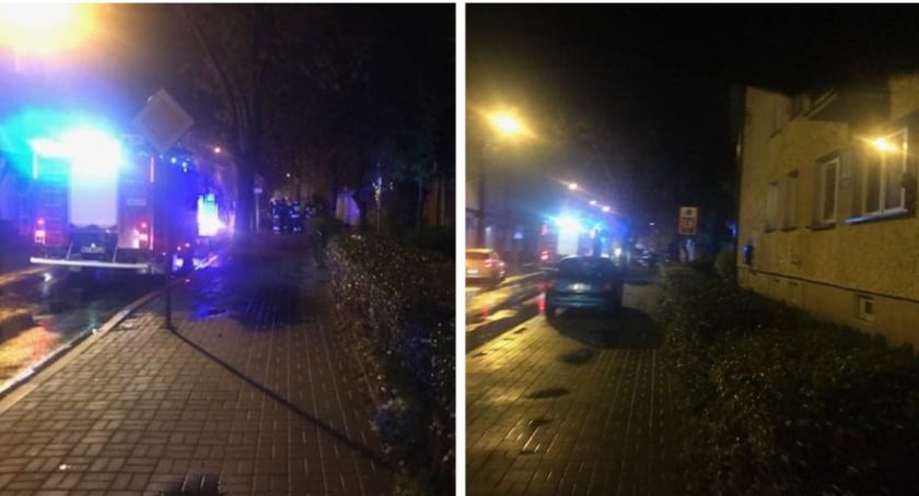 3 zastępy straży i policja na Długiej