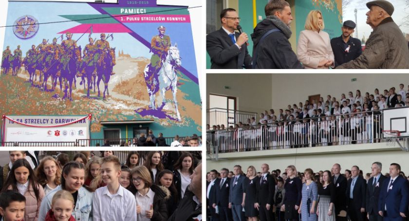 To są strzelcy z Garwolina – Mural dla Niepodległej odsłonięty i poświęcony