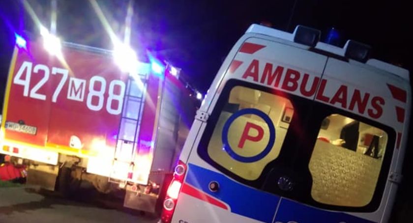 Wypadek na budowanym odcinku S17 – Źle zjechała z ronda