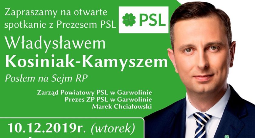 Władysław Kosiniak-Kamysz przyjeżdża do Garwolina