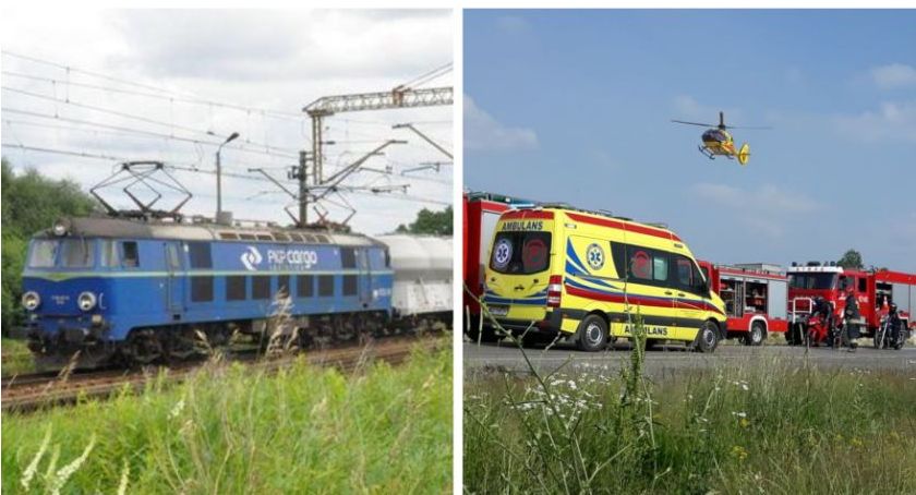 Wypadek na przejeździe kolejowym – Zderzenie samochodu z pociągiem towarowym 