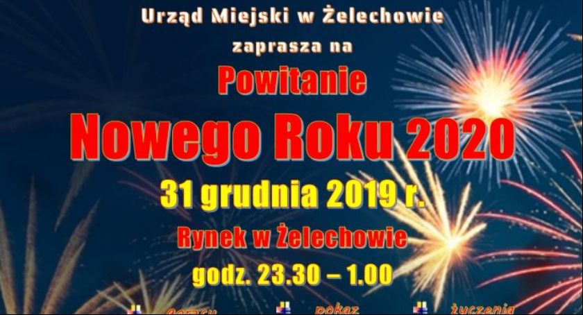 Powitanie Nowego Roku na żelechowskim rynku