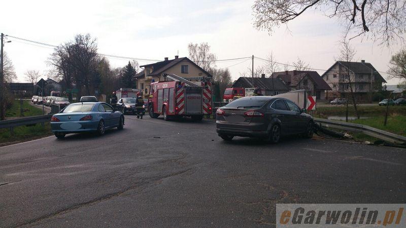 Wypadek w Wilchcie: utrudnienia na DK 805