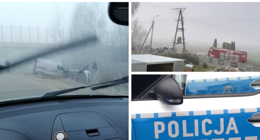Wysyp porannych kolizji – Jest ślisko! Noga z gazu i ostrożnie z hamowaniem!