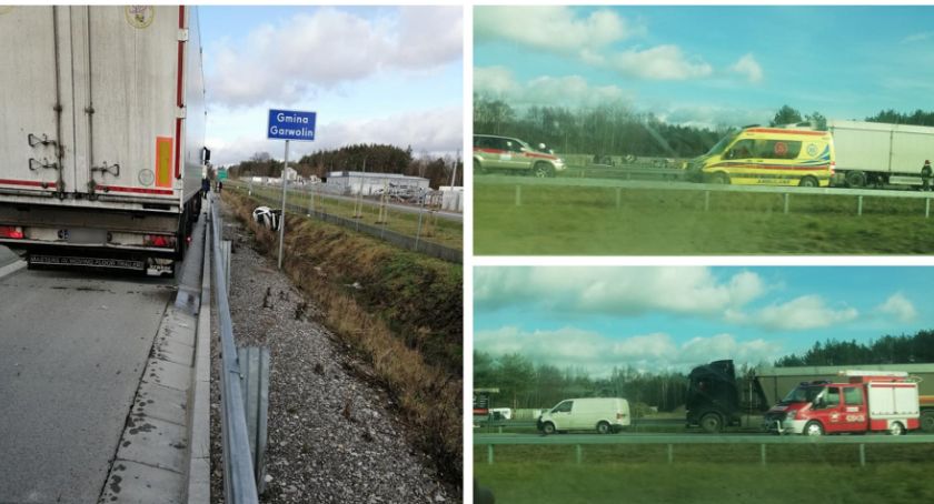 Wypadek na S17 – Utrudnienia na trasie w kierunku Warszawy