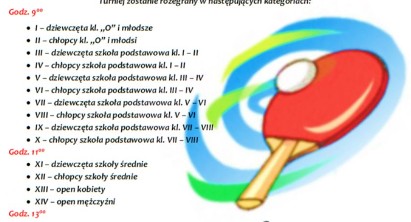 XXV Otwarty Turniej Tenisa Stołowego o Puchar Burmistrza Żelechowa