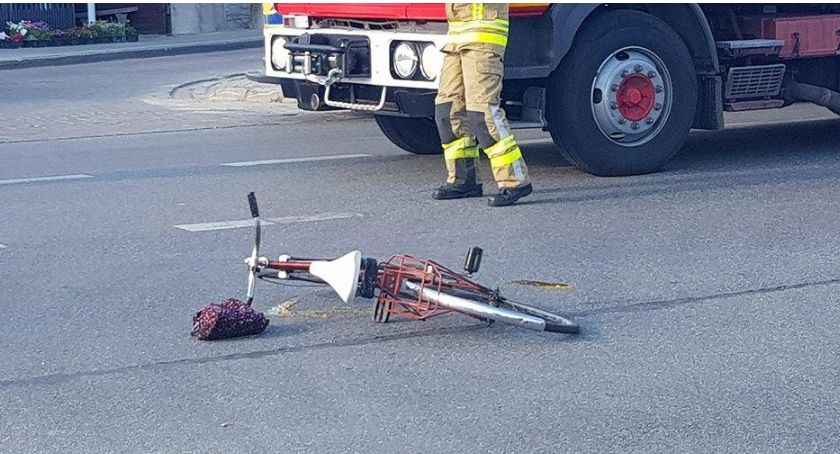 Wypadek w Sobolewie – Potrącenie rowerzystki