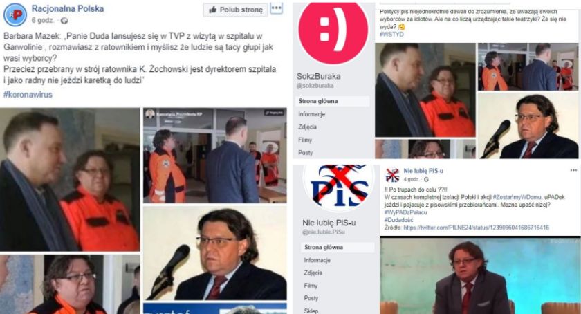 Dyrektor szpitala przebrał się za ratownika? Burza w sieci