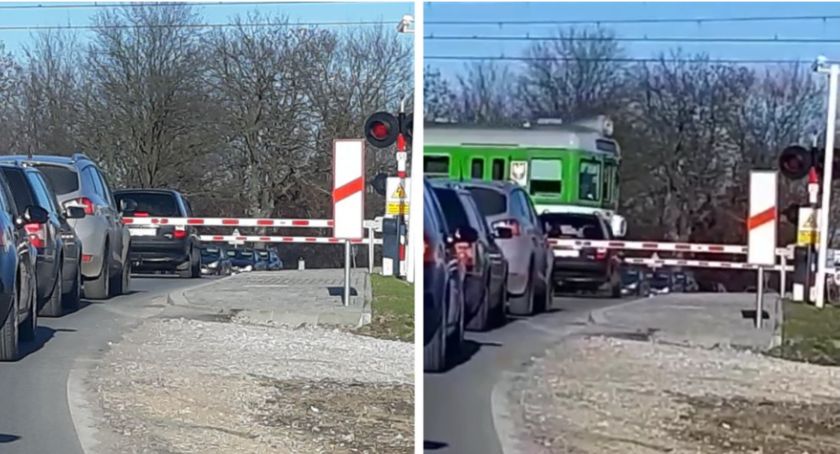 Samochód wjechał między rogatki – Na video nadjeżdża pociąg