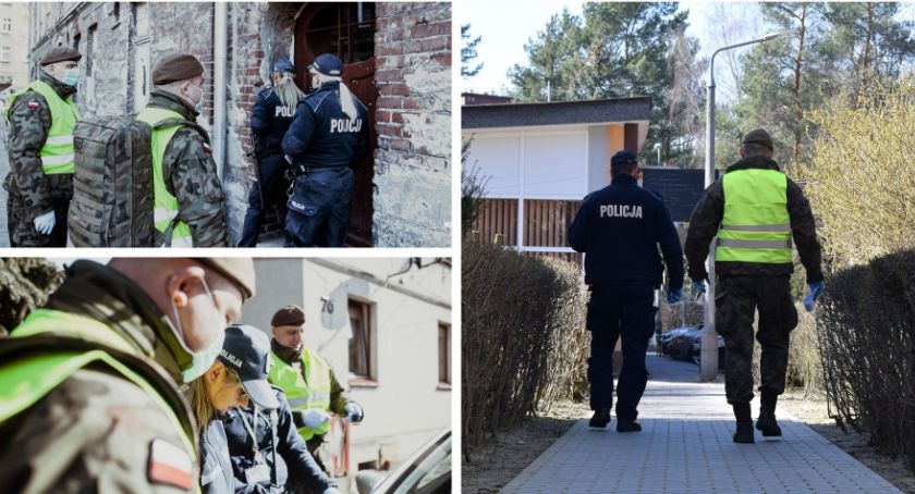 Kontrolują osoby na kwarantannie – Terytorialsi wpierają mazowieckich policjantów 