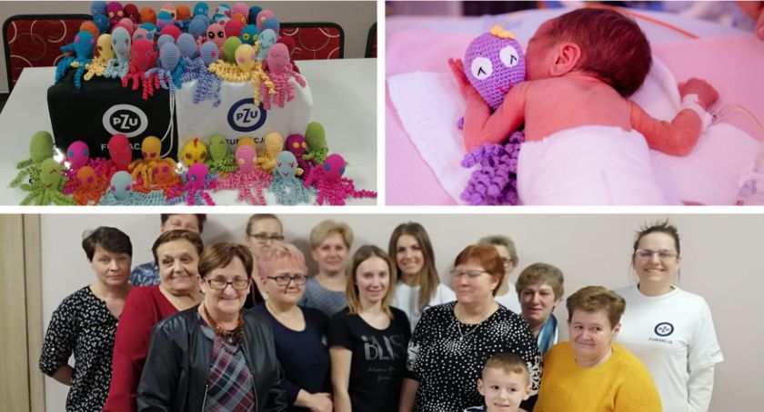 Ośmiorniczki do zadań specjalnych – Wydziergały terapeutyczne przytulanki dla wcześniaków