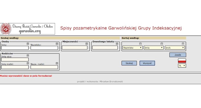 Nowa wyszukiwarka portalu Garwolin.org