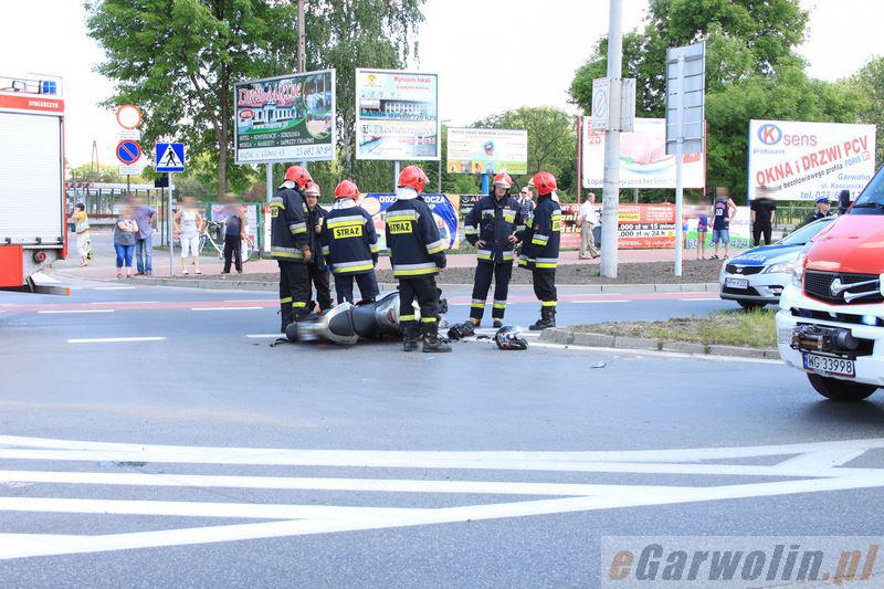 Kolizja z udziałem motocykla