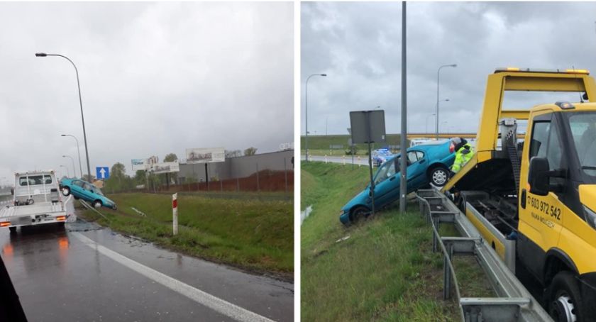 Samochód zawisł na barierce – Kolizja na S17 