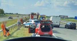Dwie osoby w szpitalu, w tym niemowlę – Wypadek na granicy powiatów 