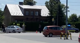 Potrącenie motocyklisty i pieszego –  Obaj trafili do szpitala