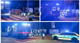15-latek trafił do szpitala po wypadku przy szkole