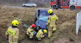 Wypadek w Górznie - Kierowcy, zwiększcie ostrożność! Jest ślisko!