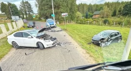 Dwa samochody zderzyły się w Gocławiu