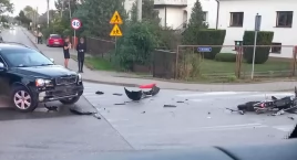 Motocyklista poszkodowany w wypadku. Interweniowała …