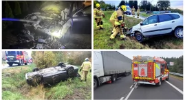 Tydzień interwencji: Strażacy ruszali do wypadków, p…