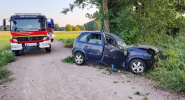 Nastolatkowie w szpitalu po uderzeniu w drzewo. 15-l&hellip;