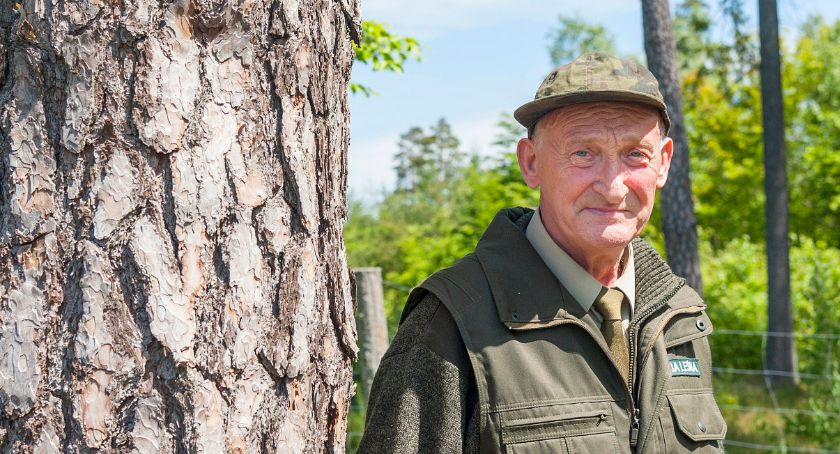 Władysław Halenda leśniczy z leśnictwa Gałęźnia