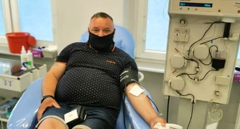 Mirosław Wojach z Kołczygłów 12 razy oddał osocze