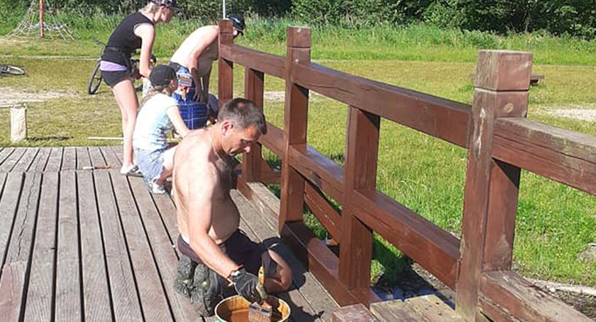 Remonty pomostów w Kłącznie i Studzienicach