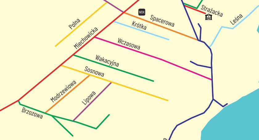Nazwy ulic w Kłącznie Ugoszczy i Sominach