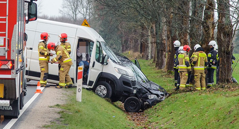 Wypadek pomiędzy Świerkówkiem a Świątkowem