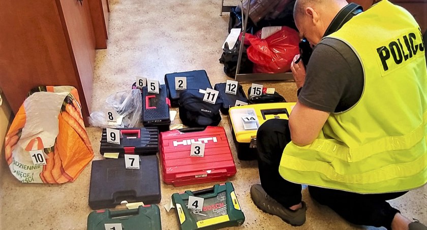 Wartość jego łupów to ok. 10 tys. zł. 23-letni włamywacz w rękach policji