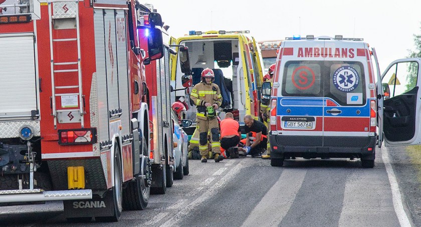 Niebezpieczne zdarzenie na drodze wojewódzkiej nr 212