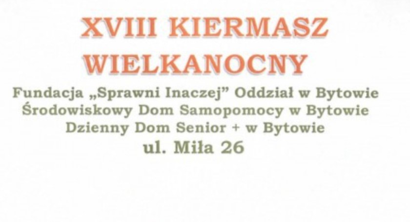 Kiermasz wielkanocny Środowiskowego Domu Samopomocy w Bytowie