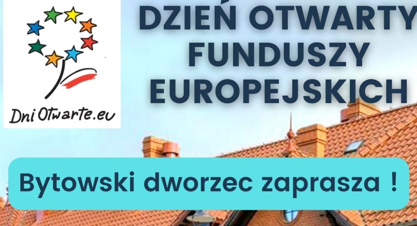 Dzień Otwarty Funduszy Europejskich - zwiedzanie dworca w Bytowie