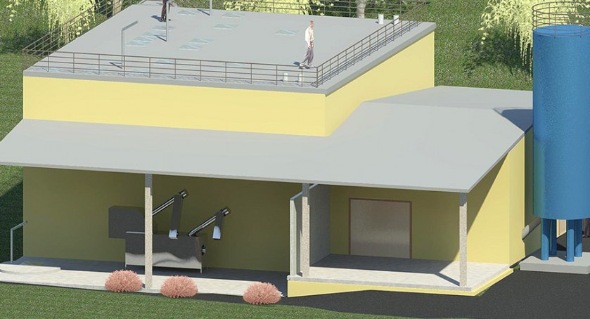 Instalacja w ziemi i pod dachem. Trwa modernizacja oczyszczalni ścieków w Tuchomiu